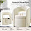 Chaise de salle à manger moderne avec rangement de 25,5 po Aadhira-128832591