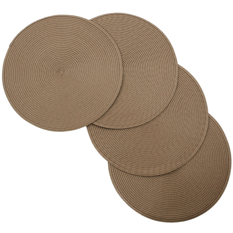 Ensemble de 4 napperons antidérapants Vienna, Taupe