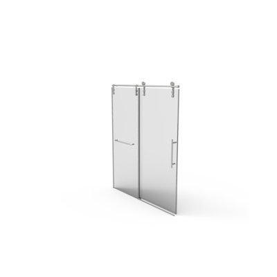 Porte de douche sans cadre l 56 "-60" x H 70 "