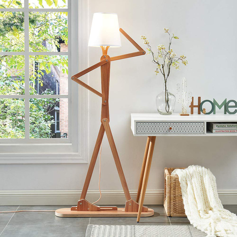 Blaydon 62.2'' Novelty Floor Lamp, Ash