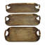 Ensemble de 3 plateaux en aluminium 15 et 19 et 23 po au fini bronze Darcy - 23 po x 12 po x 3 po