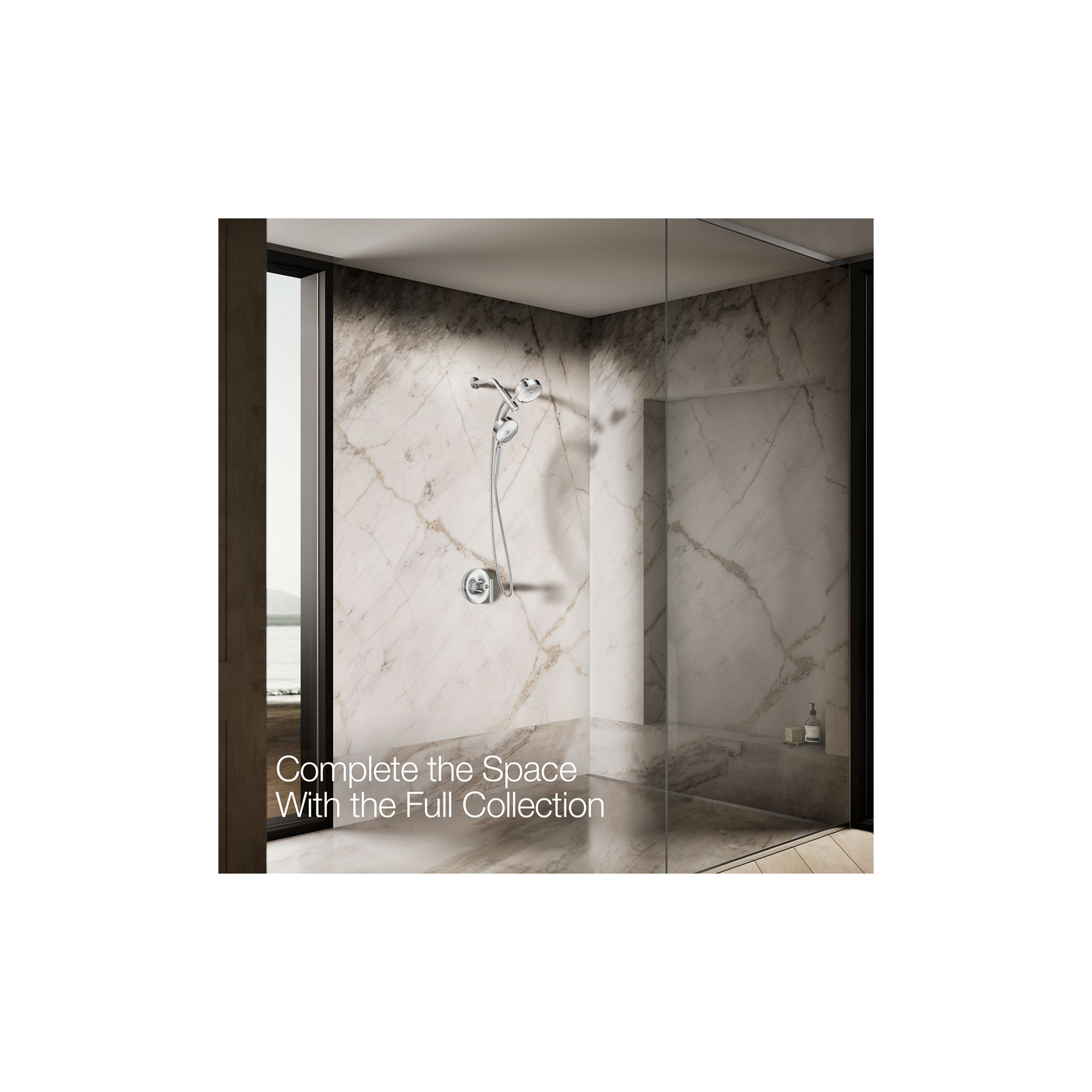 Purist 2.5 GPM 2-In-1 Multifunction Shower Combo Kit, Polished Chrome