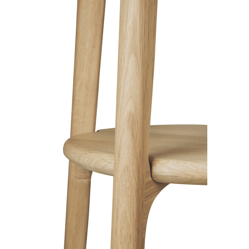 PI Solid Wood 4 - Hook Freestanding Coat Rack, Natural