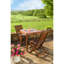 Chaise d'appoint de salle à manger pliante en eucalyptus Hermina