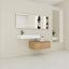 Meuble-lavabo mural avec lavabo en résine