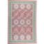 Hand-Knotted High-Quality Rust and Green Area Rug