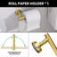 Ensemble de quincaillerie de salle de bain 6 pièces en or-100351489