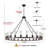 Costachi 24-Light Wagon Wheel Chandelier, 47-Inch Round Farmhouse Chandelier Extra Large for High Ceilings (Bulbs not included)-1199621390