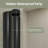 72 In. H Semi-Frameless Pivot Shower Door in Matte Black With Clear Glass-89254351