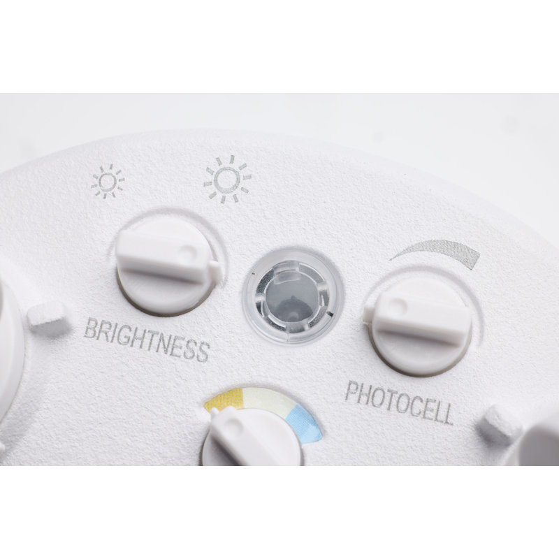 White Dual Head LED Security Flood Light with Adjustable Brightness