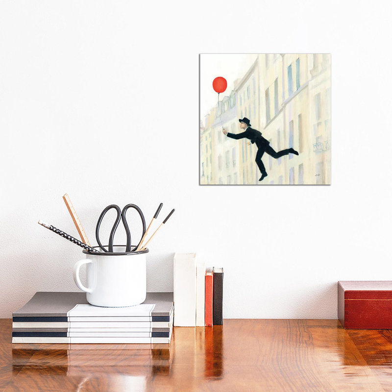 Aloft In Paris III by Julia Purinton - Wrapped Canvas Painting, 30.48 cm H x 30.48 cm W