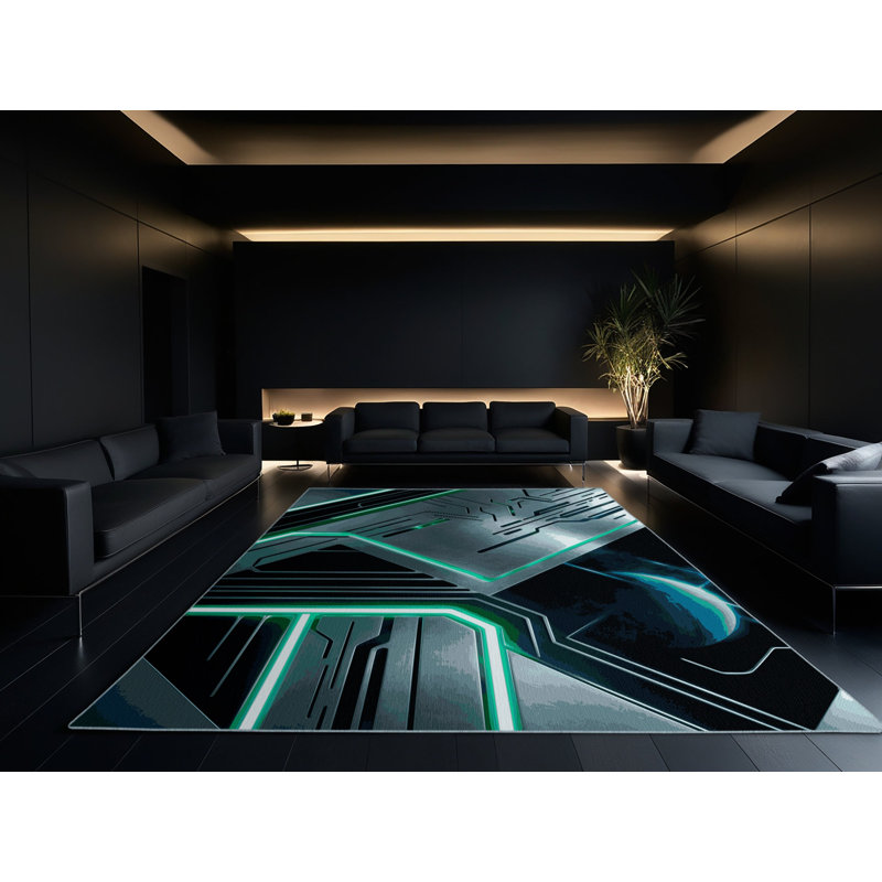 Blackhole Rift Rug, Square 7'
