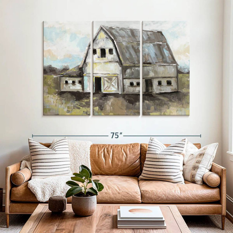 Lilie Tranquil Barn, 42" H x 65" W