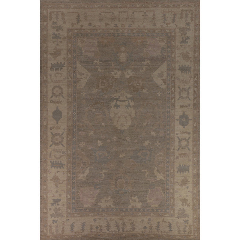 Vegetable Dye Oushak Oriental Large Rug