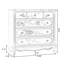 Armoire d'appoint en bois manufacturé vert massif