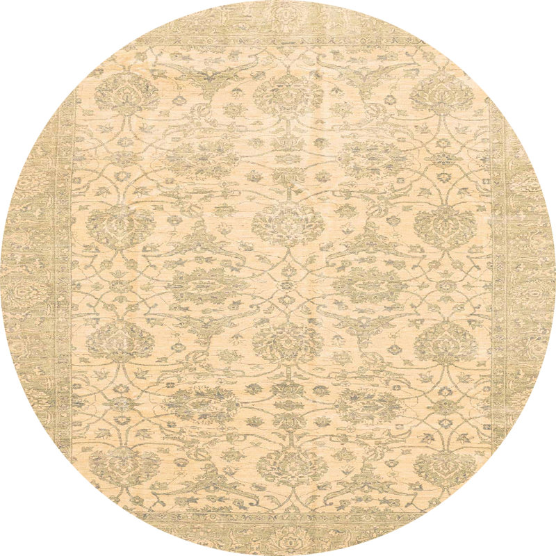 Abstract Indoor Rug, Round 6'