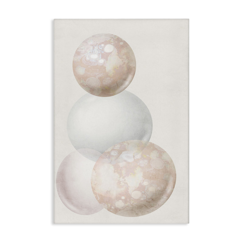 Toile «Subtle Orbs Shapes» par Anne Bailey, H 45 po x l 30 po