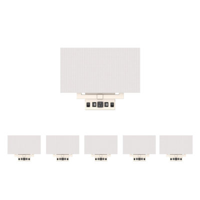 Ensemble de 6 appliques murales DEL (AMPOULES NON INCLUSES)
