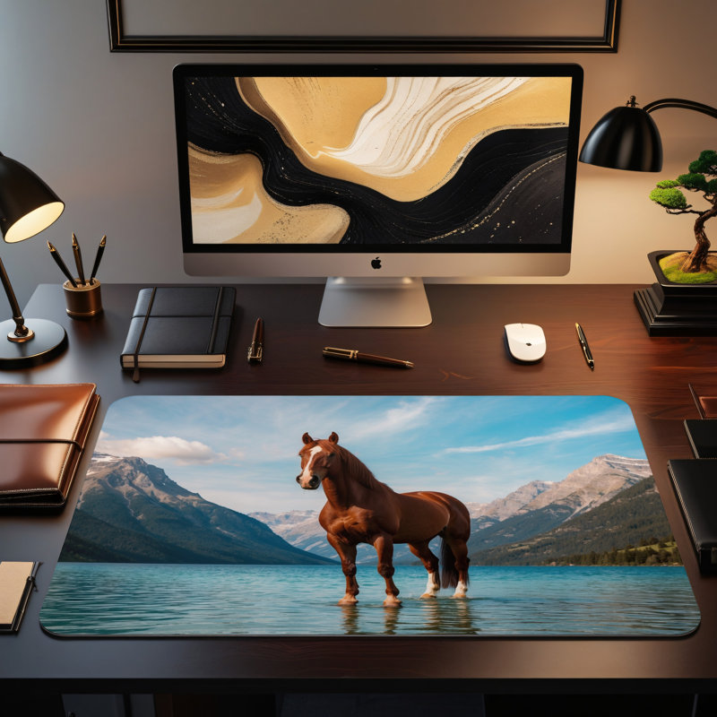 Polyester Desk Pad, 14.4x12.1