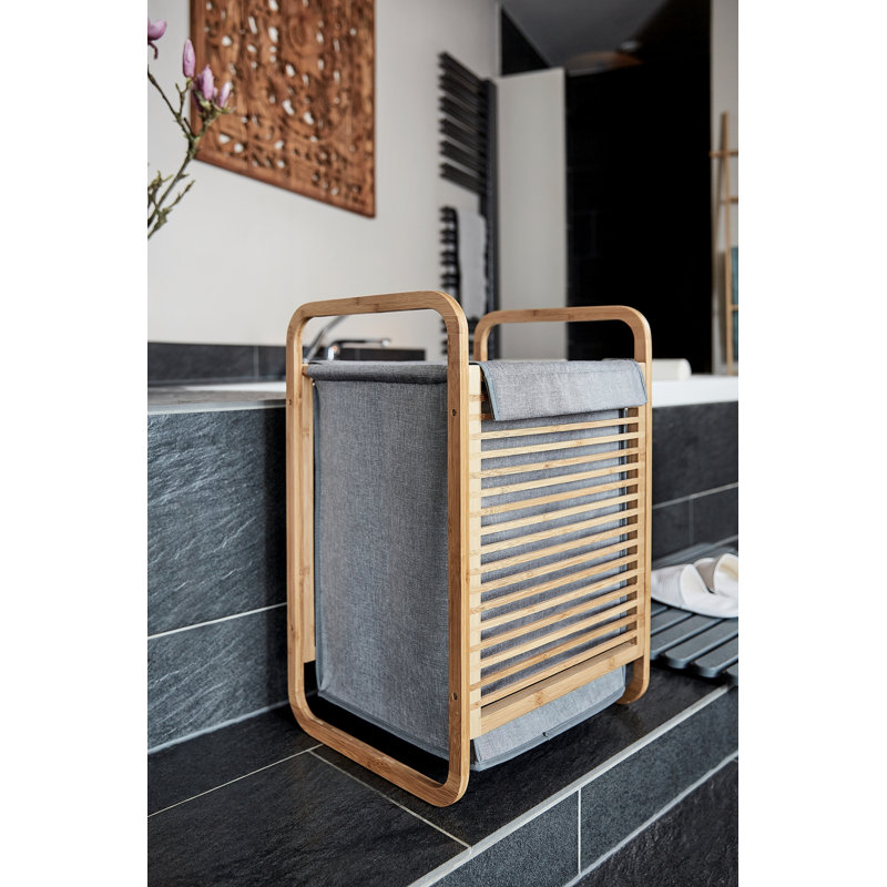 Bolin Fabric Laundry Hamper with Handles