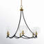 Lustre classique à 6 lumières avec abat-jour Merton
