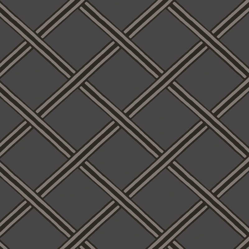 Daschle 10.05m x 53cm Matte Paste the Wall Wallpaper Roll, Dark Grey