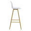 Chaises de bar rembourrées modernes et confortables, pieds en métal, petites chaises de bar