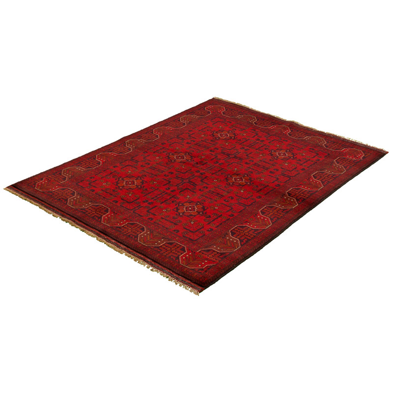 Tapis de zone en laine 5 pi x 6 pi 5 po main-of-kind-noué la 2010s esari turque Allaina