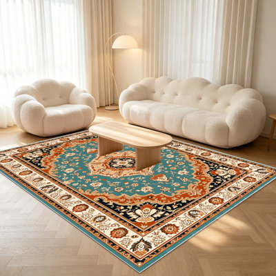 Tapis orientaux traditionnels de 1 pièce pour le salon, doux et confortable, convenant à toutes les saisons, facile à entretenir, lavable à la machine, convient à la chambre à coucher, à la salle à manger, au bureau, au couloir, au patio, à la maison, à la décoration extérieure.