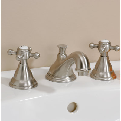 2-handle Bathroom Faucet with Drain Assembly