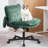 26in W Teddy Velvet Home Office Chair,350LBS Crosslegged Desk Chair with Lumbar Support&Adjustable Armrests-1909675316