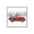 Cadre simple en chrome poli, bois massif