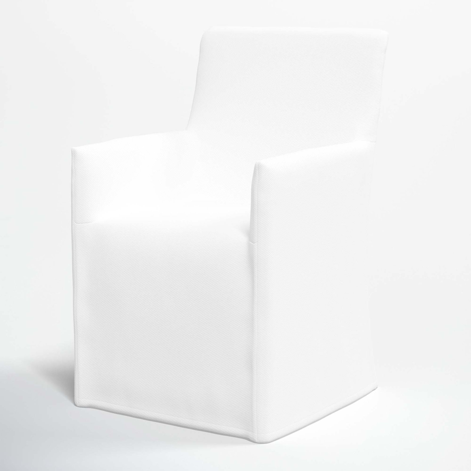 Ivanka Dining Chair, White Performance Twill