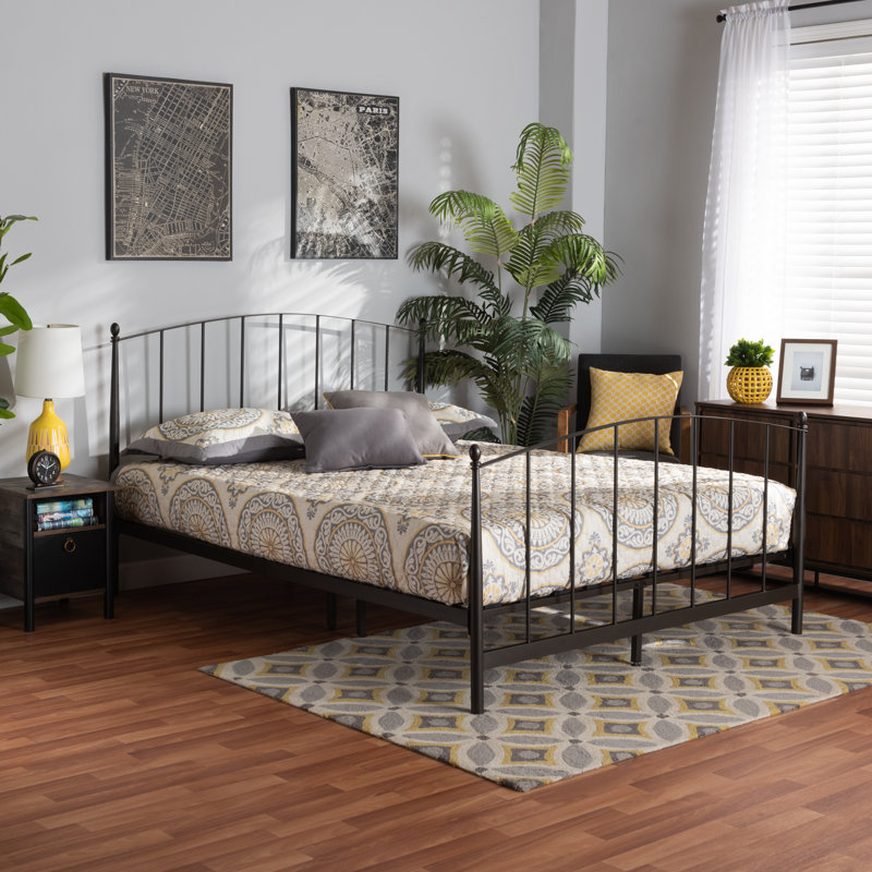Alessia Metal Slat Bed, Full