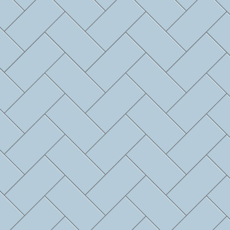 Projectos 3.88" x 7.75" Ceramic Subway Tile, Sky Blue