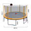 Trampoline 16 pi avec pompe à panier et échelle (enceinte de sécurité intérieure) avec but de soccer-126177290