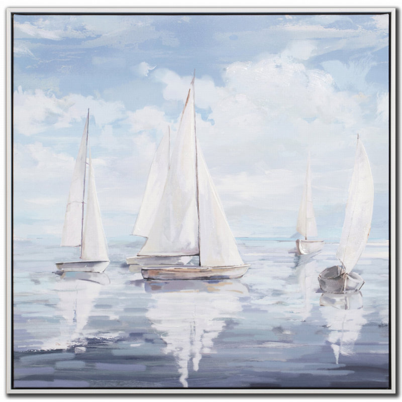 Voilier, symphonie I, art mural sur toile