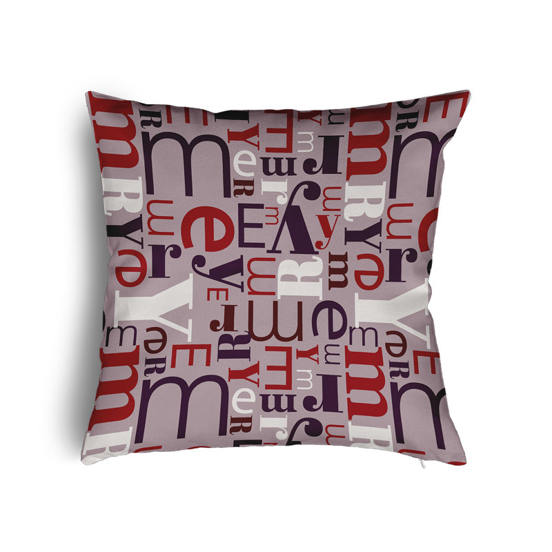 Hobart Square Throw Cushion, 50cm H x 50cm W x 13cm D, Plum Frosting