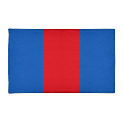 Tapis bleu/rouge