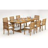 Mas Outdoor Teak Dining Set