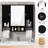 Wall Mounted Bathroom Storage Cabinet With Mirror And Towels Bar-501484226