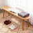 Natural Oak Wood for Dining Bench-1419979998