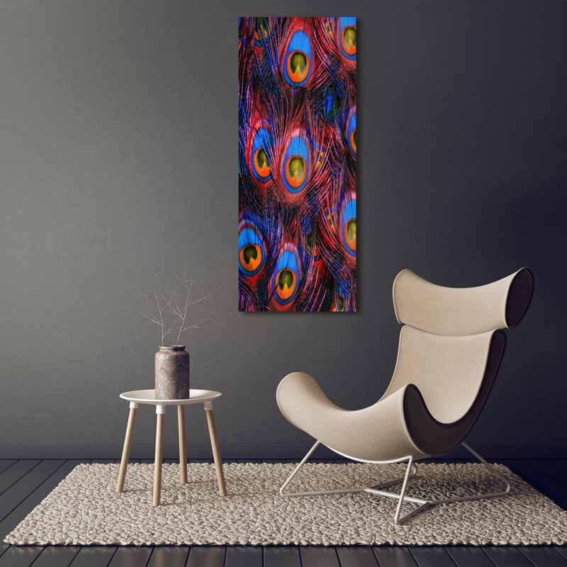 Peacock Feathers - Wrapped Canvas Print
