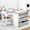 Table d'art pour enfants Aava et 2 chaises avec bacs de rangement, table d'activités pour tout-petits
