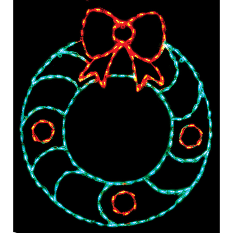 LED Wreath w/ Bow