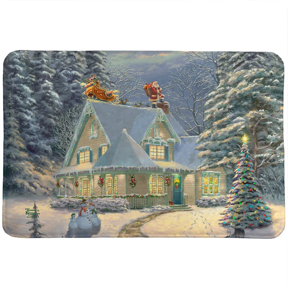 Thomas Kinkade Studios Thomas Kinkade Midnight Delivery Memory Foam Rug ...