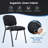 Stackable Seat Reception Chair with Metal Frame