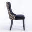Chaises de salle à manger en velours classique-1301875626