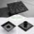 5.91'' Square Grid Shower Drain With Flange-88742747