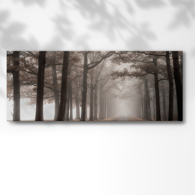 «Misty Road», toile tendue avec châssis, H 12 po x l 30 po x P 1,5 po